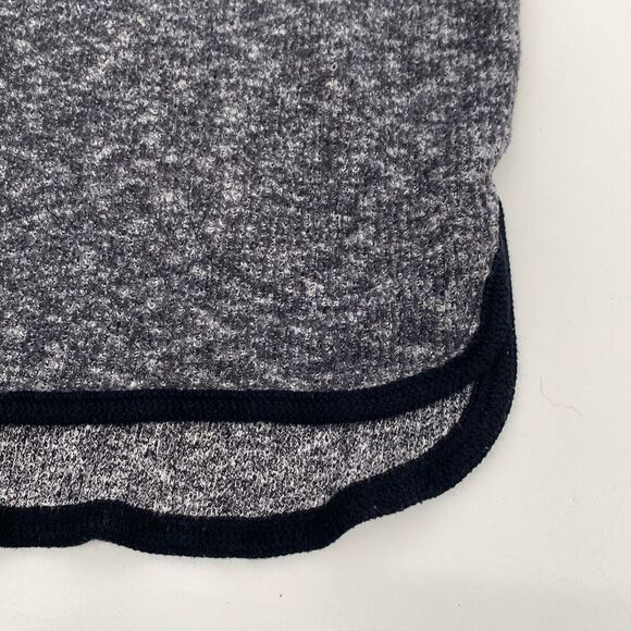 Anthropologie Saturday Sunday weekender Quarter Zip‎ Split Hem Sweatshirt Grey M - Picture 7 of 14